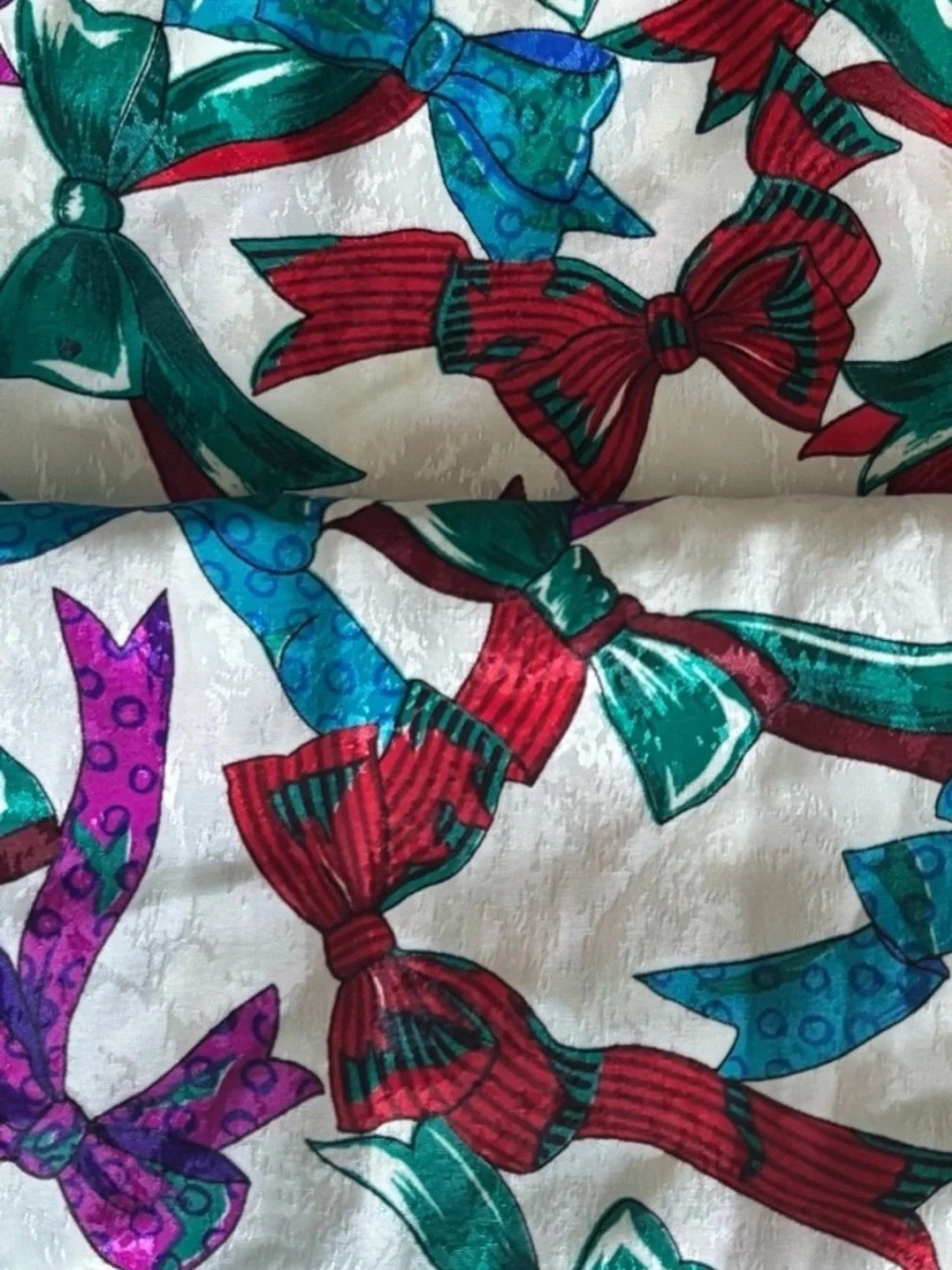 American Vintage Jan Original - Colorful Bow Print Scarf